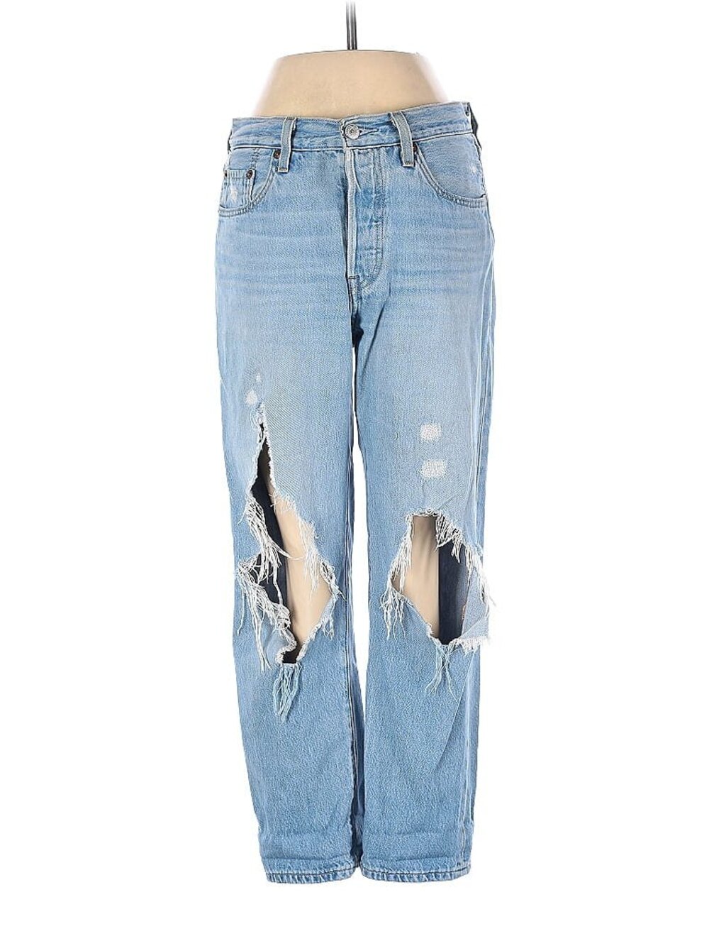 Levi's Destructed 501s Sz 25